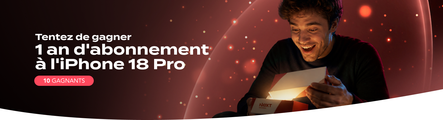 Tentez de gagner 1 an d'abonnement à l'iPhone 18 Pro — 10 gagnants